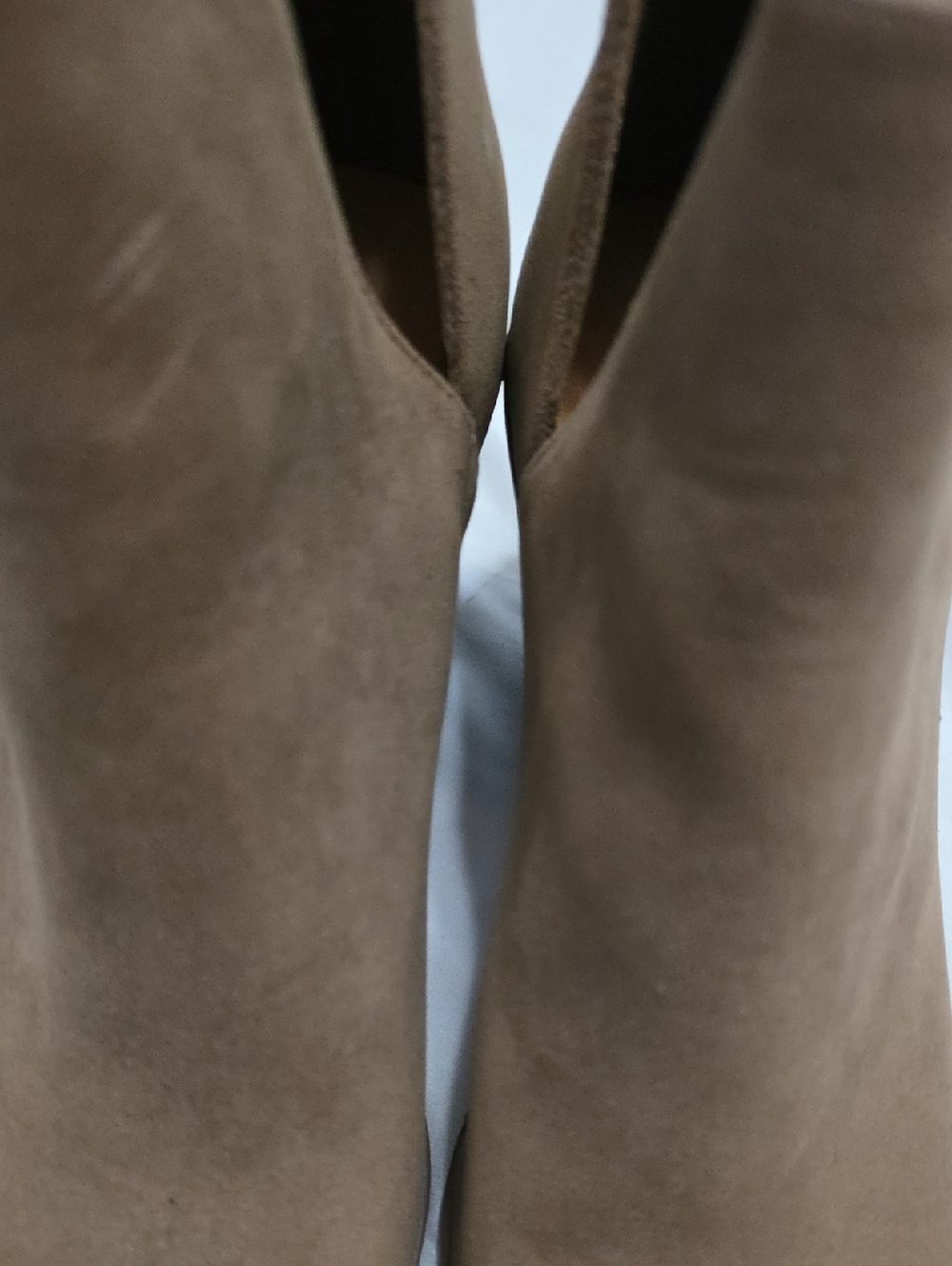 Women's Suede Ankle Booties in Tan - Stylish Block Heel - Picture 6 of 11